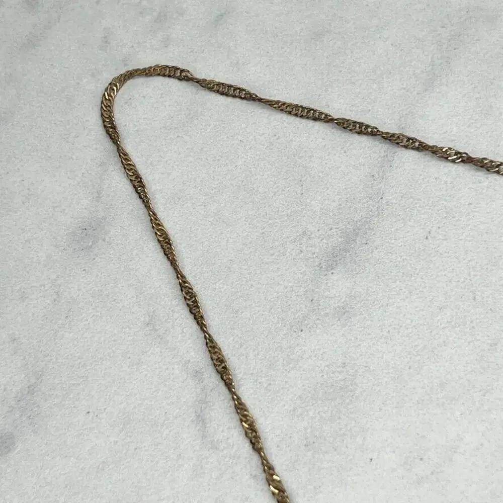 Gold Tone Faux Turquoise Trunk Up Good Luck Elephant Pendant Necklace